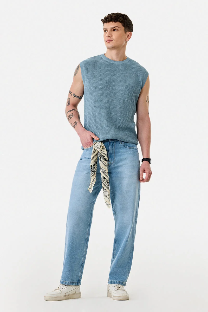 SNITCH Washed Baggy Jeans